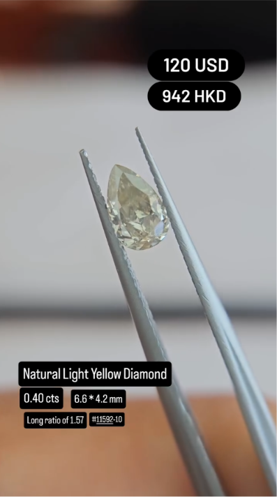 Natural Light-Yellow Diamond Deal (0.40 cts)