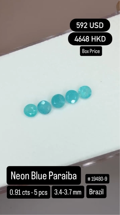 Neon Blue Paraiba Deal (0.91 cts)