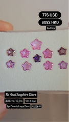 No Heat Sapphire Stars Deal (4.31 cts)