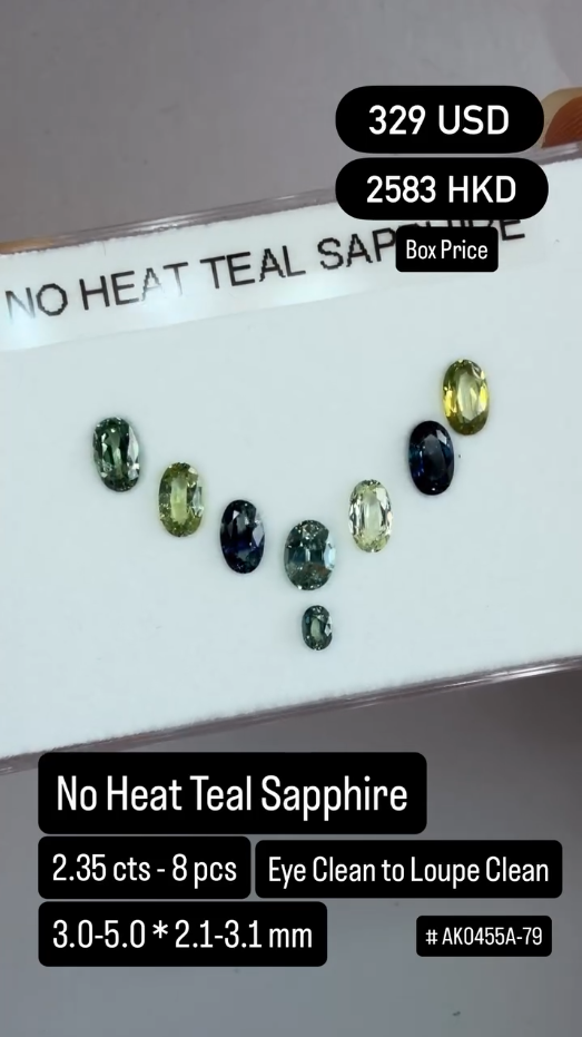 No Heat Teal Sapphire Deal (2.35 cts)