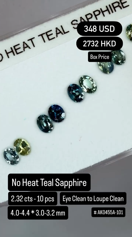 No Heat Teal Sapphire Deal (2.32 cts)