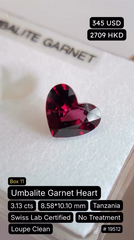 Umbalite Garnet Heart Deal (3.13 cts)