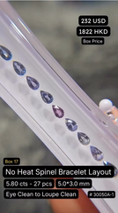 No Heat Spinel Bracelet Layout Deal (5.80 cts)