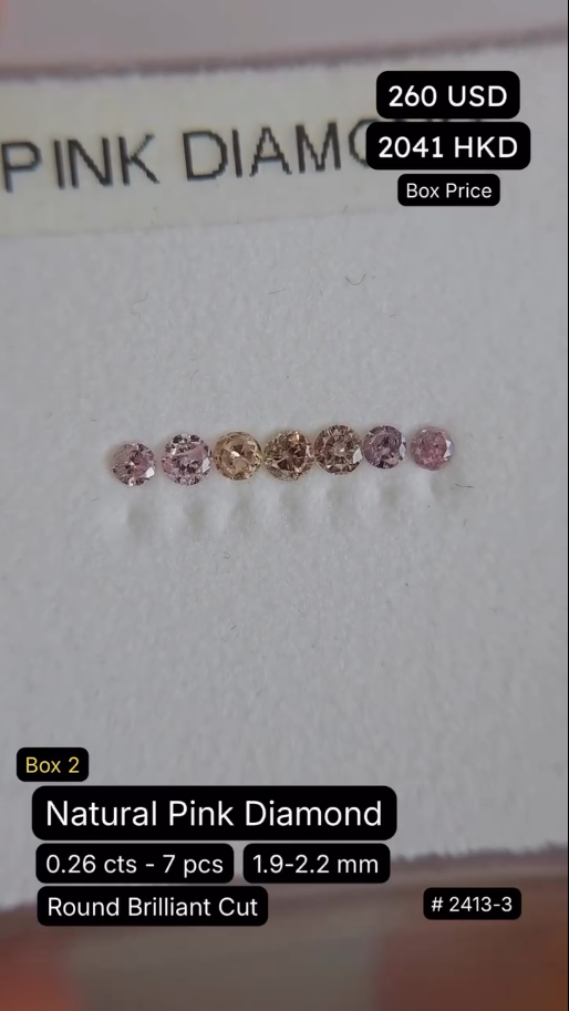 Natural Pink Diamond Deal (0.26 cts)