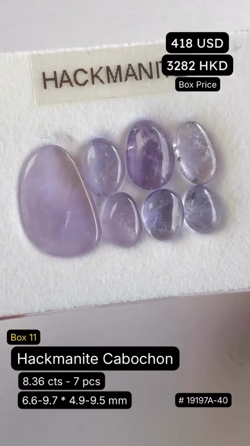 Hackmanite Cabochon Deal (8.36 cts)