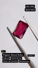 Pigeon Blood Ruby Deal (0.96 cts)
