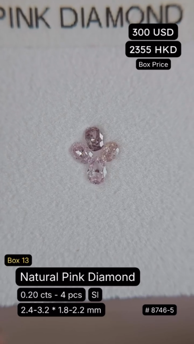 Natural Pink Diamond Deal (0.20 cts)