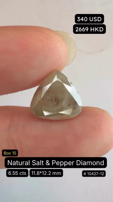Natural Salt & Pepper Diamond Deal (6.55 cts)
