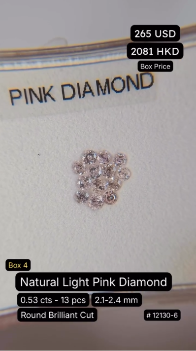 Natural Light Pink Diamond Deal (0.53 cts)