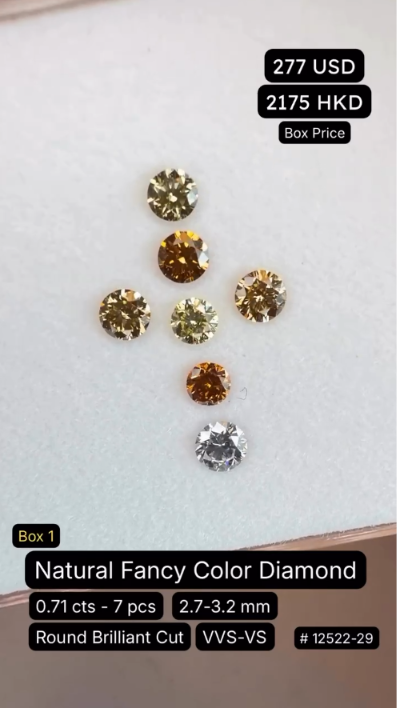 Natural Fancy Color Diamond Deal (0.71 cts)