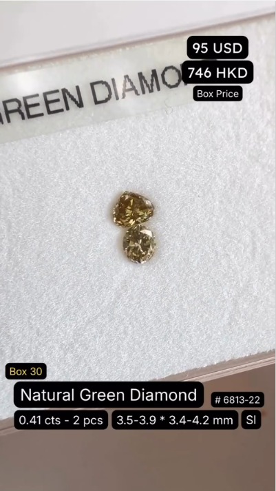 Natural Green Diamond Deal (0.41 cts)