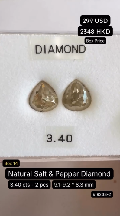 Natural Salt & Pepper Diamond Deal (3.40 cts)