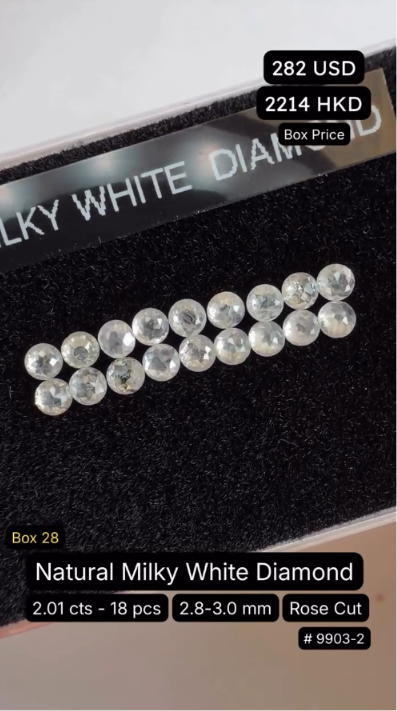 Natural Milky White Diamond Deal (2.01 cts)