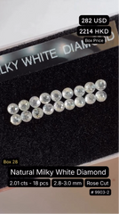 Natural Milky White Diamond Deal (2.01 cts)
