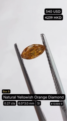 Natural Yellowish Orange Diamond Deal (0.27 cts)