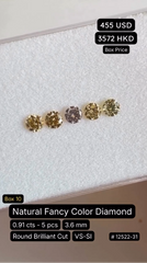 Natural Fancy Color Diamond Deal (0.91 cts)