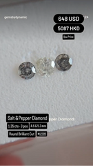 Natural Salt & Pepper Diamond Deal (1.35 cts)