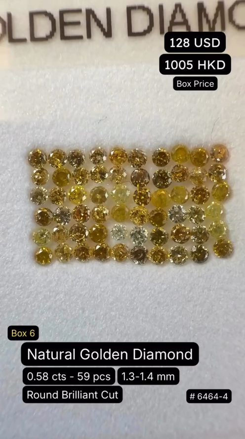 Natural Golden Diamond Deal (0.58 cts)