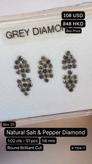 Natural Salt & Pepper Diamond Deal (1.02 cts)