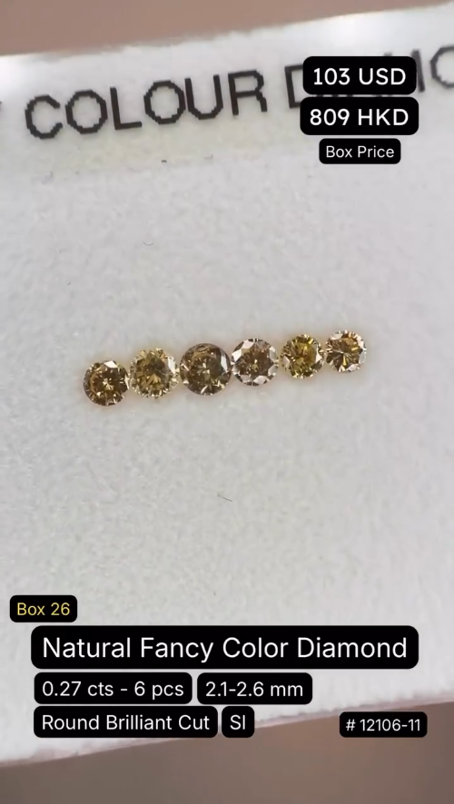 Natural Fancy Color Diamond Deal (0.27 cts)