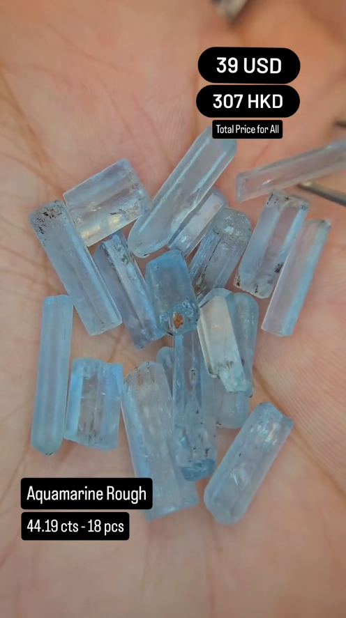 Aquamarine Rough Deal (44.19 cts)