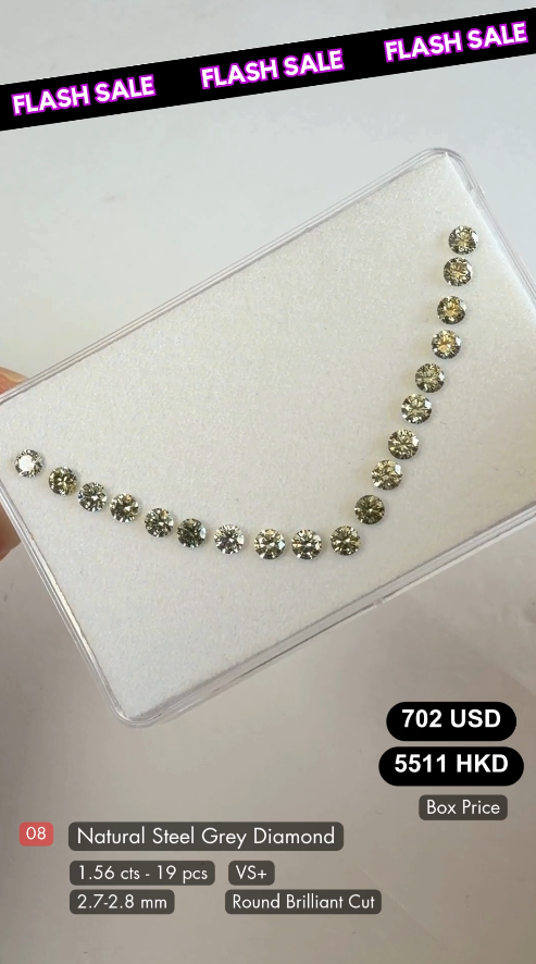 Natural Steel Gray Diamond Deal (1.56 cts)