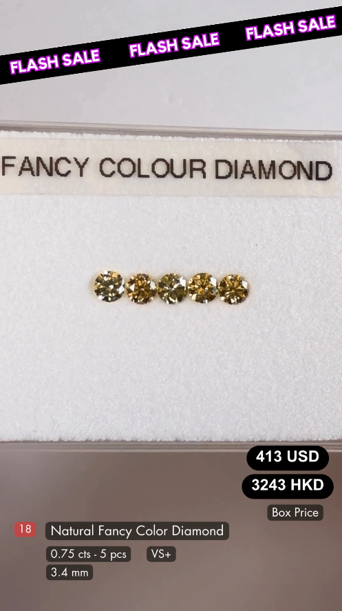 Natural Fancy Color Diamond Deal (0.75 Cts)