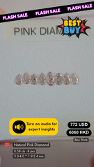 Natural Pink Diamond Deal (0.58 cts)