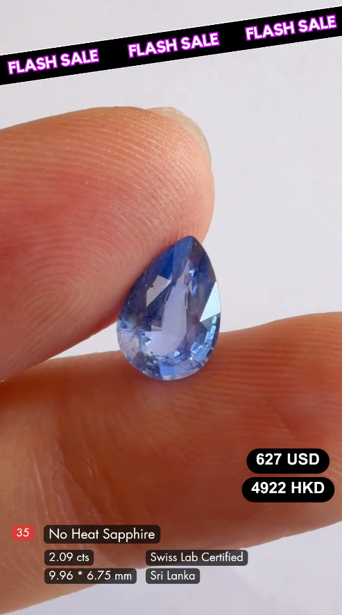 No Heat Sapphire Deal (2.09 cts)