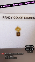 Natural Fancy Color Diamond Deal (0.77 cts)