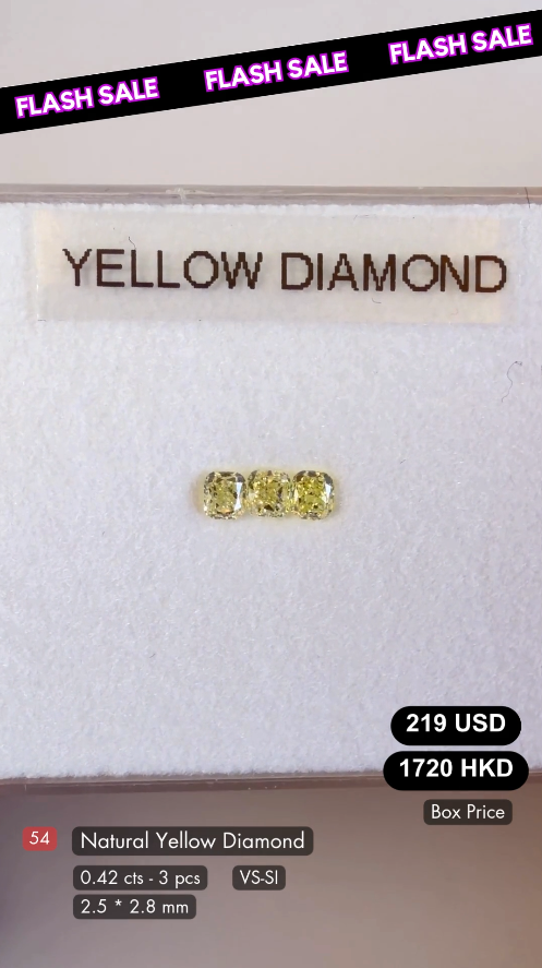Natural Yellow Diamond Deal (0.42 Cts)