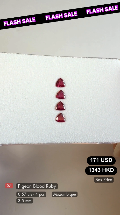 Pigeon Blood Ruby Deal (0.57 cts)