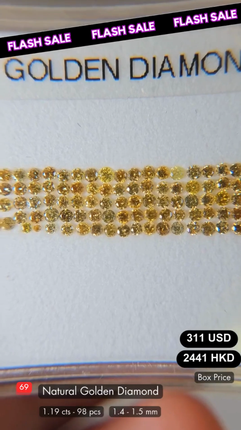Natural Golden Diamond Deal (1.19 cts)