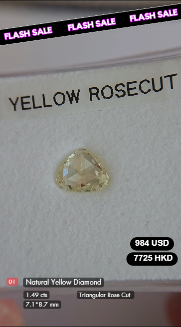Natural Yellow Diamond Deal (1.49 cts)