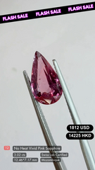 No Heat Vivid Pink Sapphire Deal (3.02 cts)