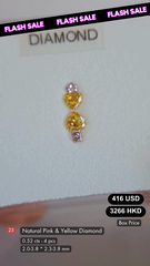 Natural Pink & Yellow Diamond Deal (0.52 cts)