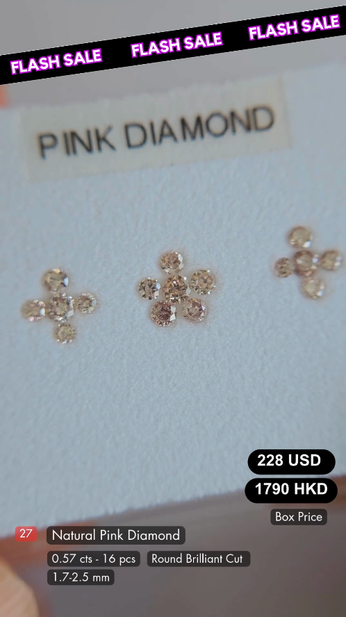 Natural Pink Diamond Deal (0.57 cts)