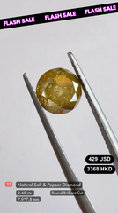 Natural Salt & Pepper Diamond Deal (2.45 cts)