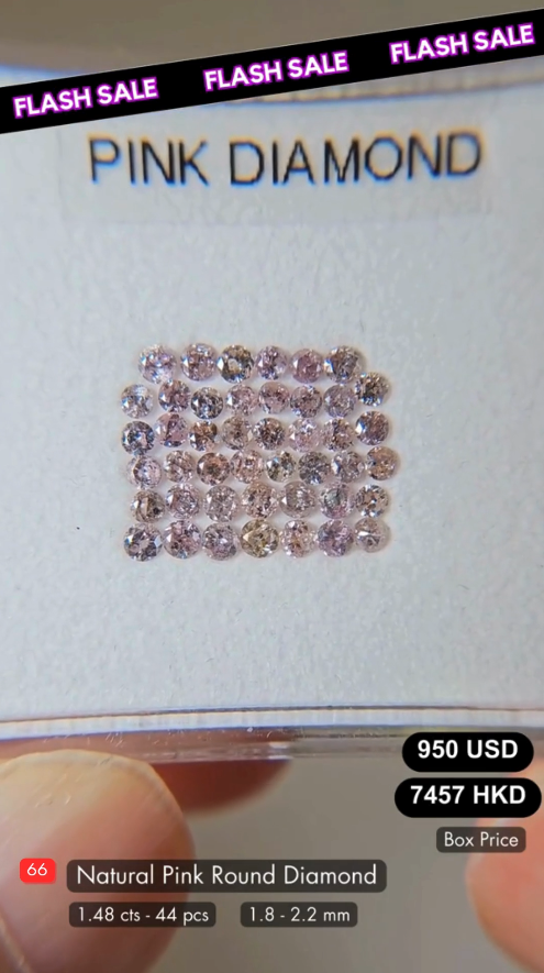 Natural Pink Round Diamond Deal (1.48 cts)