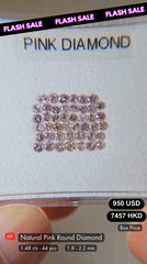 Natural Pink Round Diamond Deal (1.48 cts)