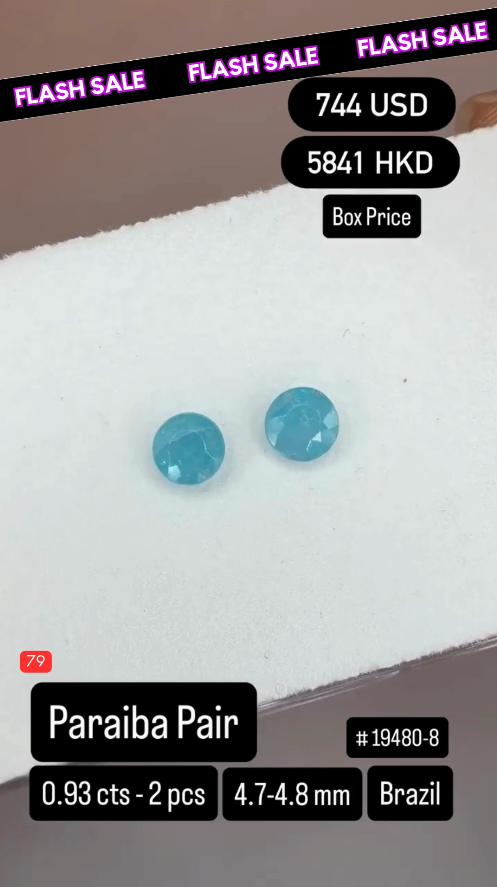 Paraiba Pair Deal (0.93 cts)