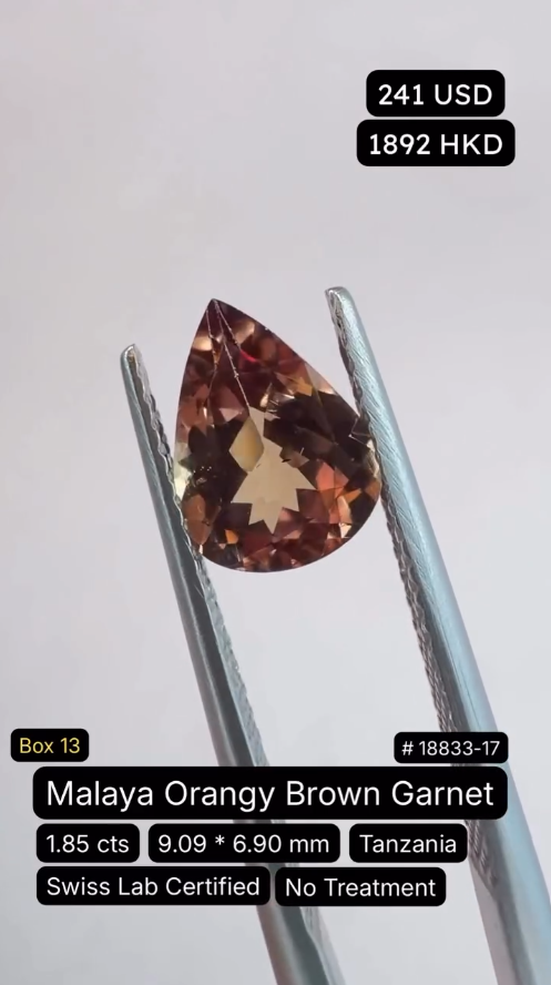 Malaya Orangy Brown Garnet Deal (1.85 cts)