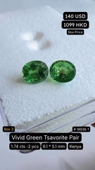 Vivid Green Tsavorite Pair Deal (1.74 cts)