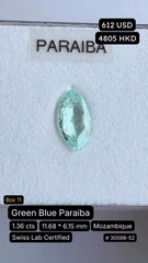 Green Blue Paraiba Deal (1.36 cts)