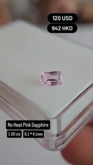 No Heat Pink Sapphire Deal (1.00 cts)