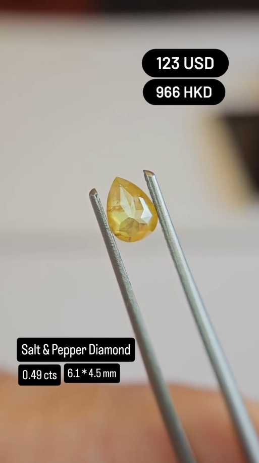 Natural Salt & Pepper Diamond Deal (0.49 cts)