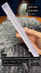 Natural Fancy Color Diamond Bracelet Layout Deal (4.39 cts)