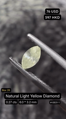 Natural Light Yellow Diamond Deal (0.27 cts)