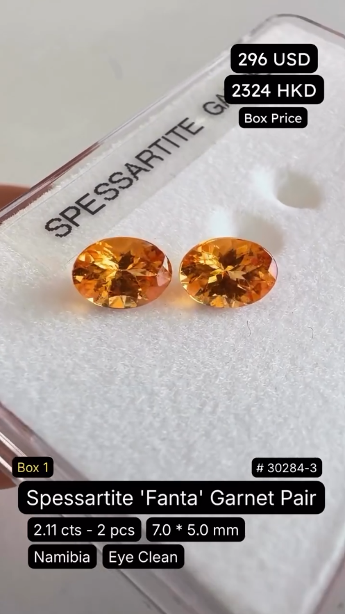 Spessartite Fanta Garnet Pair Deal (2.11 cts)