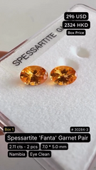 Spessartite Fanta Garnet Pair Deal (2.11 cts)
